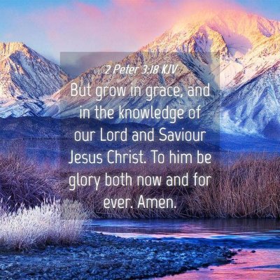 Picture 04 - 2 Peter 3:18 KJV - But grow in grace, and in the knowledge of our - Bible Verse Picture