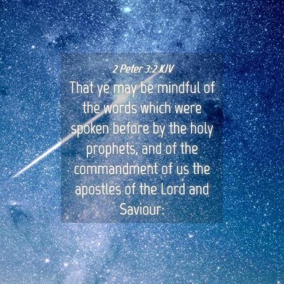 Picture 04 - 2 Peter 3:2 KJV - That ye may be mindful of the words which were - Bible Verse Picture