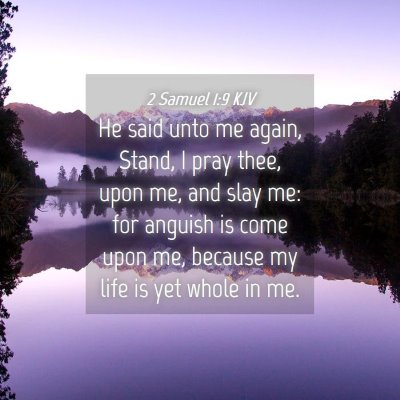 Picture 04 - 2 Samuel 1:9 KJV - He said unto me again, Stand, I pray thee, upon - Bible Verse Picture