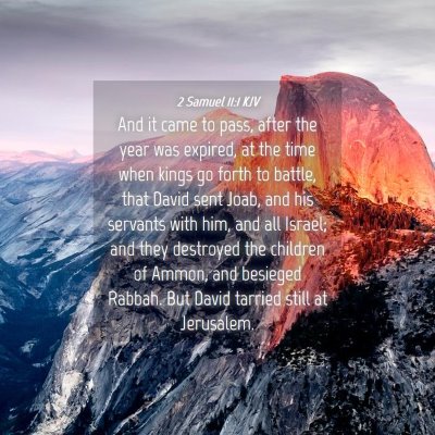 Picture 04 - 2 Samuel 11:1 KJV - And it came to pass, after the year was expired, - Bible Verse Picture