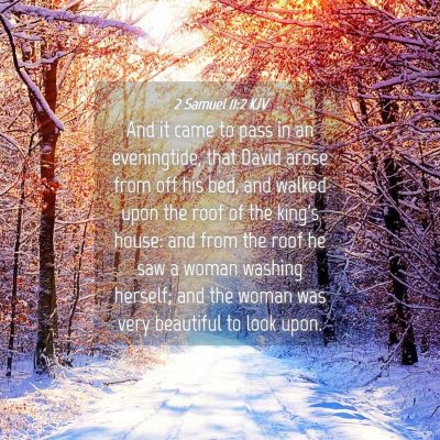 Picture 04 - 2 Samuel 11:2 KJV - And it came to pass in an eveningtide, that David - Bible Verse Picture