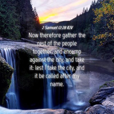 Picture 04 - 2 Samuel 12:28 KJV - Now therefore gather the rest of the people - Bible Verse Picture