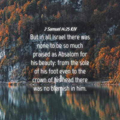 Picture 04 - 2 Samuel 14:25 KJV - But in all Israel there was none to be so much - Bible Verse Picture