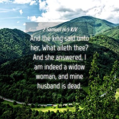 Picture 04 - 2 Samuel 14:5 KJV - And the king said unto her, What aileth thee? And - Bible Verse Picture