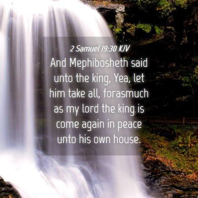 Picture 04 - 2 Samuel 19:30 KJV - And Mephibosheth said unto the king, Yea, let him - Bible Verse Picture