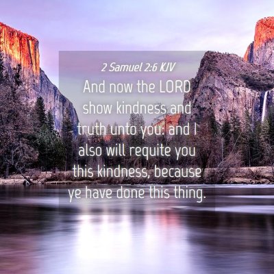 Picture 04 - 2 Samuel 2:6 KJV - And now the LORD show kindness and truth unto - Bible Verse Picture