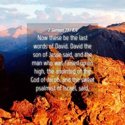 Picture 04 - 2 Samuel 23:1 KJV - Now these be the last words of David. David the - Bible Verse Picture