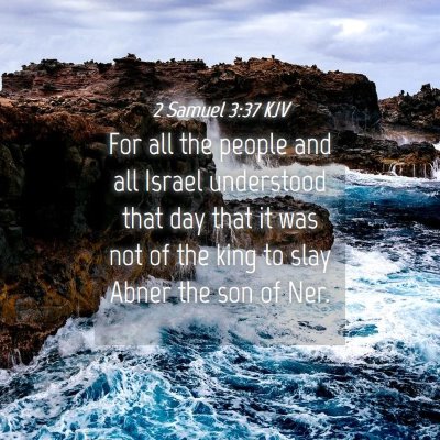 Picture 04 - 2 Samuel 3:37 KJV - For all the people and all Israel understood that - Bible Verse Picture