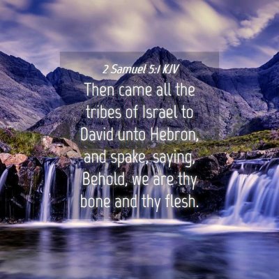 Picture 04 - 2 Samuel 5:1 KJV - Then came all the tribes of Israel to David unto - Bible Verse Picture