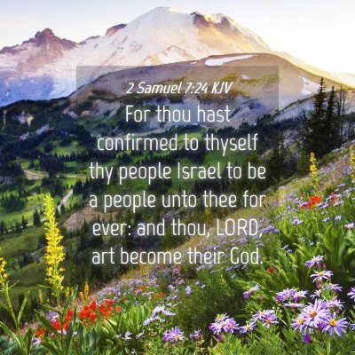 Picture 04 - 2 Samuel 7:24 KJV - For thou hast confirmed to thyself thy people - Bible Verse Picture
