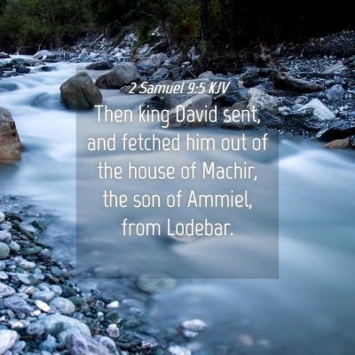 Picture 04 - 2 Samuel 9:5 KJV - Then king David sent, and fetched him out of the - Bible Verse Picture