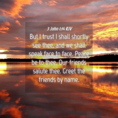 Picture 04 - 3 John 1:14 KJV - But I trust I shall shortly see thee, and we - Bible Verse Picture