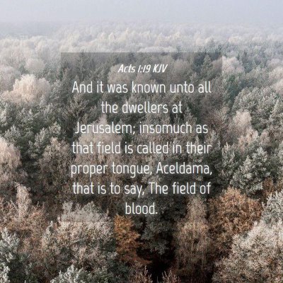 Picture 04 - Acts 1:19 KJV - And it was known unto all the dwellers at - Bible Verse Picture