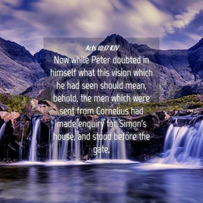 Picture 04 - Acts 10:17 KJV - Now while Peter doubted in himself what this - Bible Verse Picture