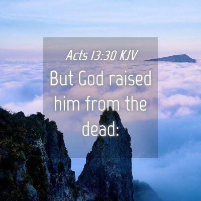 Picture 04 - Acts 13:30 KJV - But God raised him from the - Bible Verse Picture