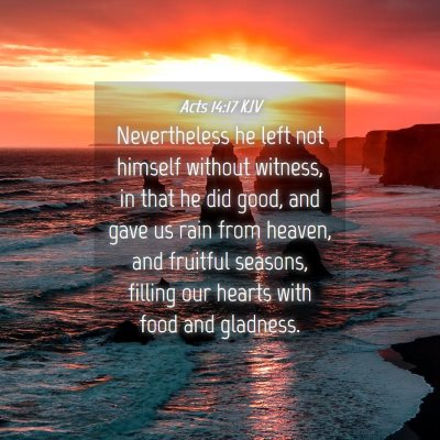 Picture 04 - Acts 14:17 KJV - Nevertheless he left not himself without witness, - Bible Verse Picture