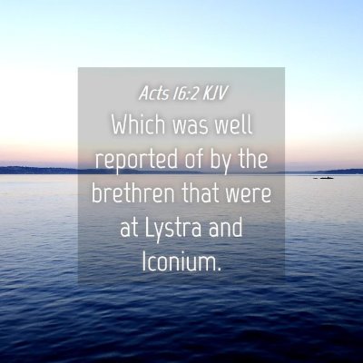 Picture 04 - Acts 16:2 KJV - Which was well reported of by the brethren that - Bible Verse Picture