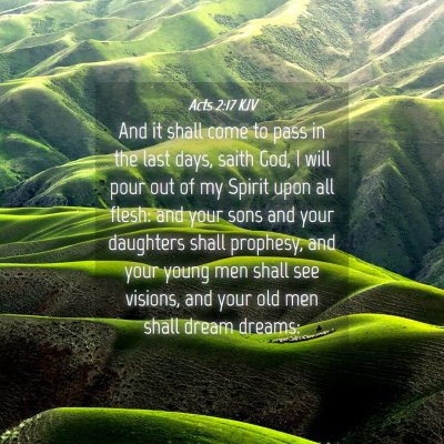 Picture 04 - Acts 2:17 KJV - And it shall come to pass in the last days, saith - Bible Verse Picture