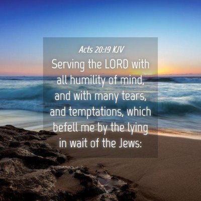 Picture 04 - Acts 20:19 KJV - Serving the LORD with all humility of mind, and - Bible Verse Picture