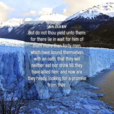 Picture 04 - Acts 23:21 KJV - But do not thou yield unto them: for there lie in - Bible Verse Picture