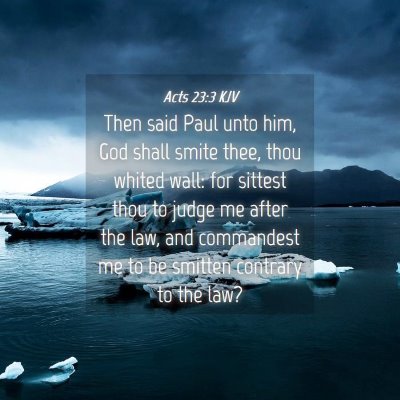 Picture 04 - Acts 23:3 KJV - Then said Paul unto him, God shall smite thee, - Bible Verse Picture