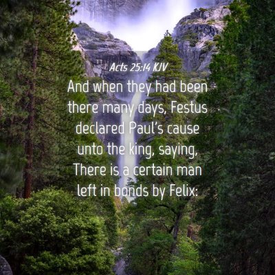 Picture 04 - Acts 25:14 KJV - And when they had been there many days, Festus - Bible Verse Picture