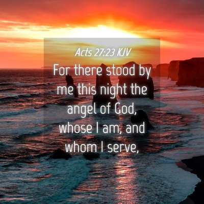 Picture 04 - Acts 27:23 KJV - For there stood by me this night the angel of - Bible Verse Picture