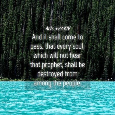 Picture 04 - Acts 3:23 KJV - And it shall come to pass, that every soul, which - Bible Verse Picture