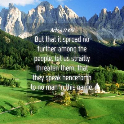 Picture 04 - Acts 4:17 KJV - But that it spread no further among the people, - Bible Verse Picture
