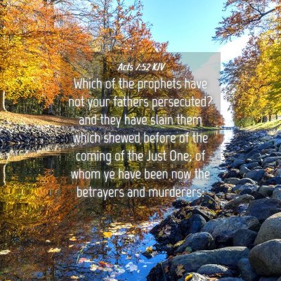 Picture 04 - Acts 7:52 KJV - Which of the prophets have not your fathers - Bible Verse Picture