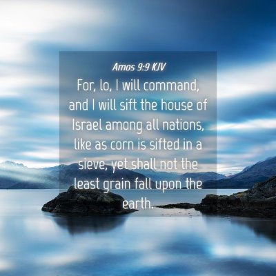 Picture 04 - Amos 9:9 KJV - For, lo, I will command, and I will sift the - Bible Verse Picture
