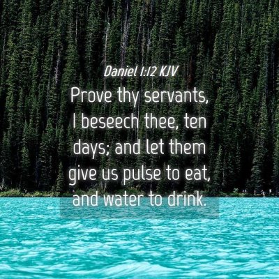 Picture 04 - Daniel 1:12 KJV - Prove thy servants, I beseech thee, ten days; and - Bible Verse Picture
