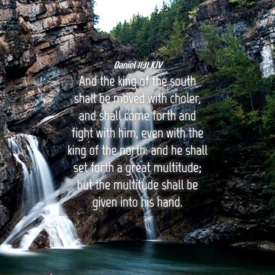 Picture 04 - Daniel 11:11 KJV - And the king of the south shall be moved with - Bible Verse Picture