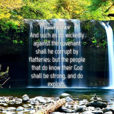 Picture 04 - Daniel 11:32 KJV - And such as do wickedly against the covenant - Bible Verse Picture