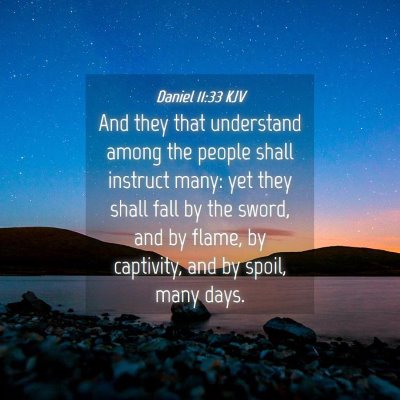 Picture 04 - Daniel 11:33 KJV - And they that understand among the people shall - Bible Verse Picture