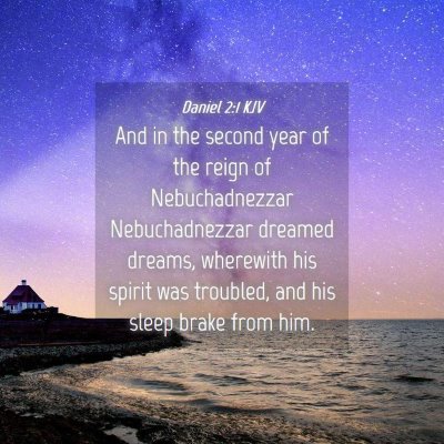 Picture 04 - Daniel 2:1 KJV - And in the second year of the reign of - Bible Verse Picture