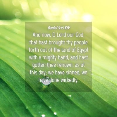 Picture 04 - Daniel 9:15 KJV - And now, O Lord our God, that hast brought thy - Bible Verse Picture