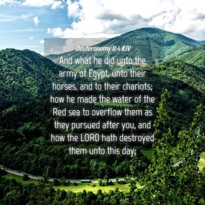 Picture 04 - Deuteronomy 11:4 KJV - And what he did unto the army of Egypt, unto - Bible Verse Picture