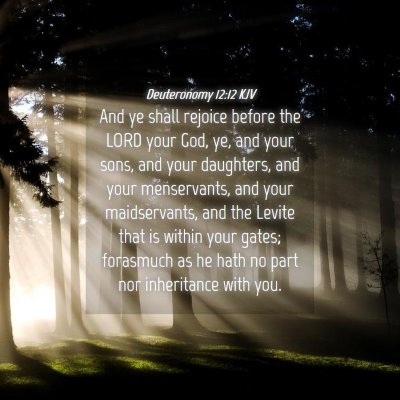 Picture 04 - Deuteronomy 12:12 KJV - And ye shall rejoice before the LORD your God, - Bible Verse Picture