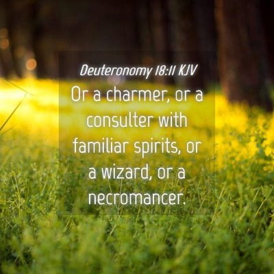 Picture 04 - Deuteronomy 18:11 KJV - Or a charmer, or a consulter with familiar - Bible Verse Picture