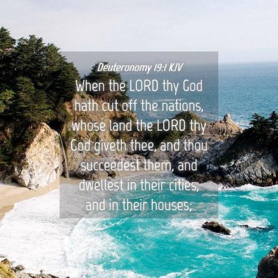 Picture 04 - Deuteronomy 19:1 KJV - When the LORD thy God hath cut off the nations, - Bible Verse Picture