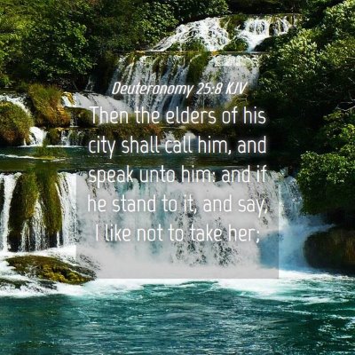 Picture 04 - Deuteronomy 25:8 KJV - Then the elders of his city shall call him, and - Bible Verse Picture