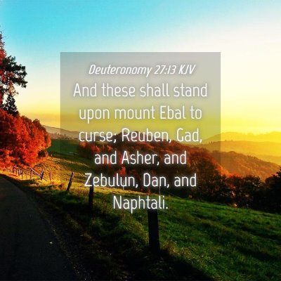 Picture 04 - Deuteronomy 27:13 KJV - And these shall stand upon mount Ebal to curse; - Bible Verse Picture