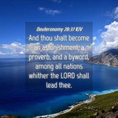 Picture 04 - Deuteronomy 28:37 KJV - And thou shalt become an astonishment, a proverb, - Bible Verse Picture
