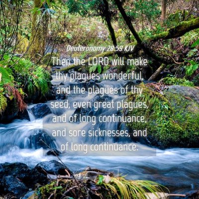 Picture 04 - Deuteronomy 28:59 KJV - Then the LORD will make thy plagues wonderful, - Bible Verse Picture