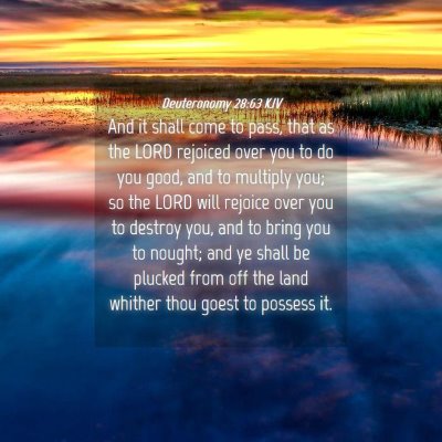 Picture 04 - Deuteronomy 28:63 KJV - And it shall come to pass, that as the LORD - Bible Verse Picture