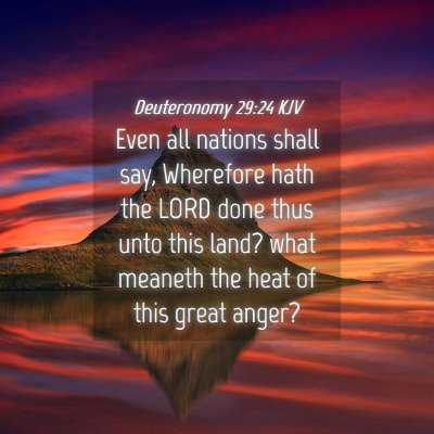 Picture 04 - Deuteronomy 29:24 KJV - Even all nations shall say, Wherefore hath the - Bible Verse Picture