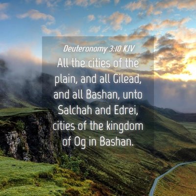Picture 04 - Deuteronomy 3:10 KJV - All the cities of the plain, and all Gilead, and - Bible Verse Picture