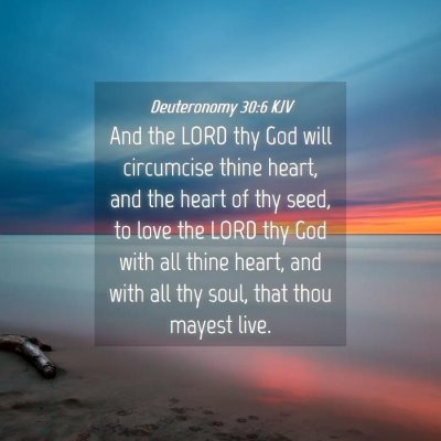 Picture 04 - Deuteronomy 30:6 KJV - And the LORD thy God will circumcise thine heart, - Bible Verse Picture