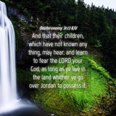 Picture 04 - Deuteronomy 31:13 KJV - And that their children, which have not known any - Bible Verse Picture